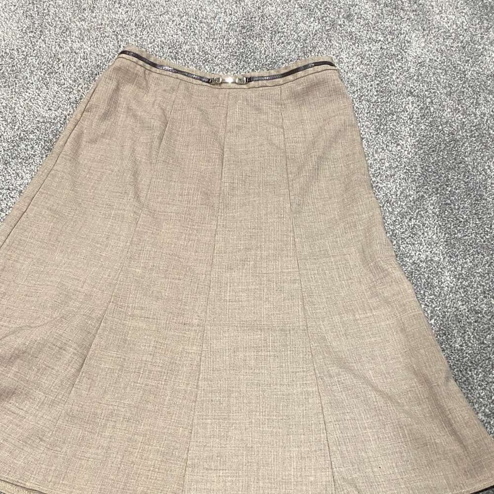 East 5th Classic Tan A-Line Skirt